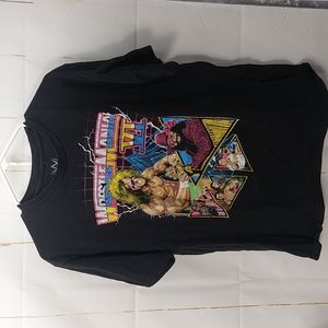WWE Wrestle Mania black short sleeve shirt size L